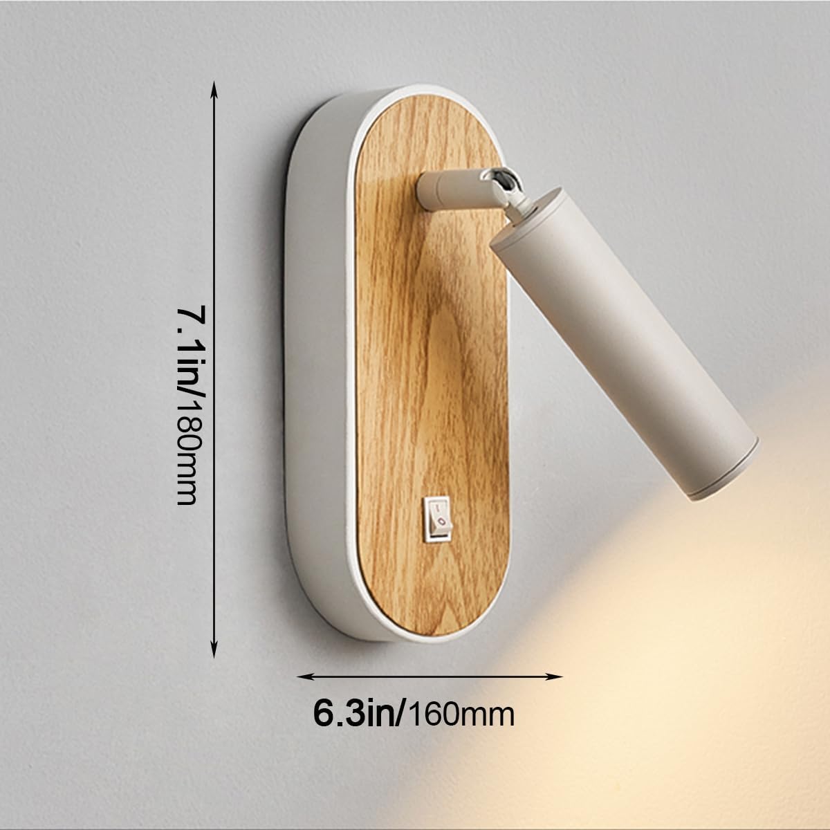 Asketull Adjustable Wood Grain Wall lamp