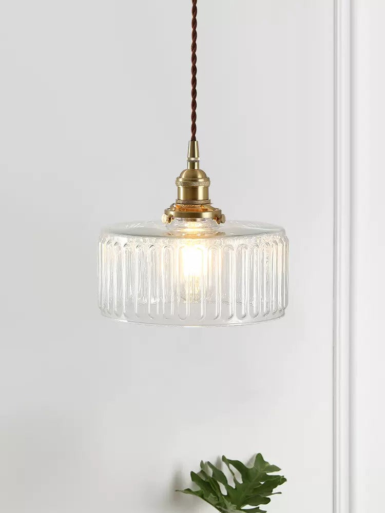 Lottelumn Retro Glass Jar Pendant Lamp