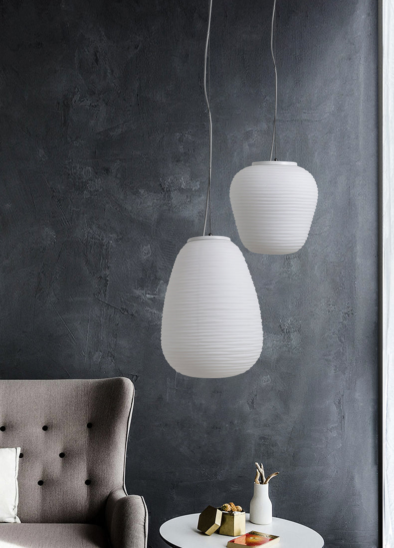 Asgeirka Glass Lantern Pendant Lamp