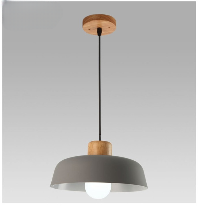 Söderberg Scandinavian Macaron Wooden Top Pendant Light