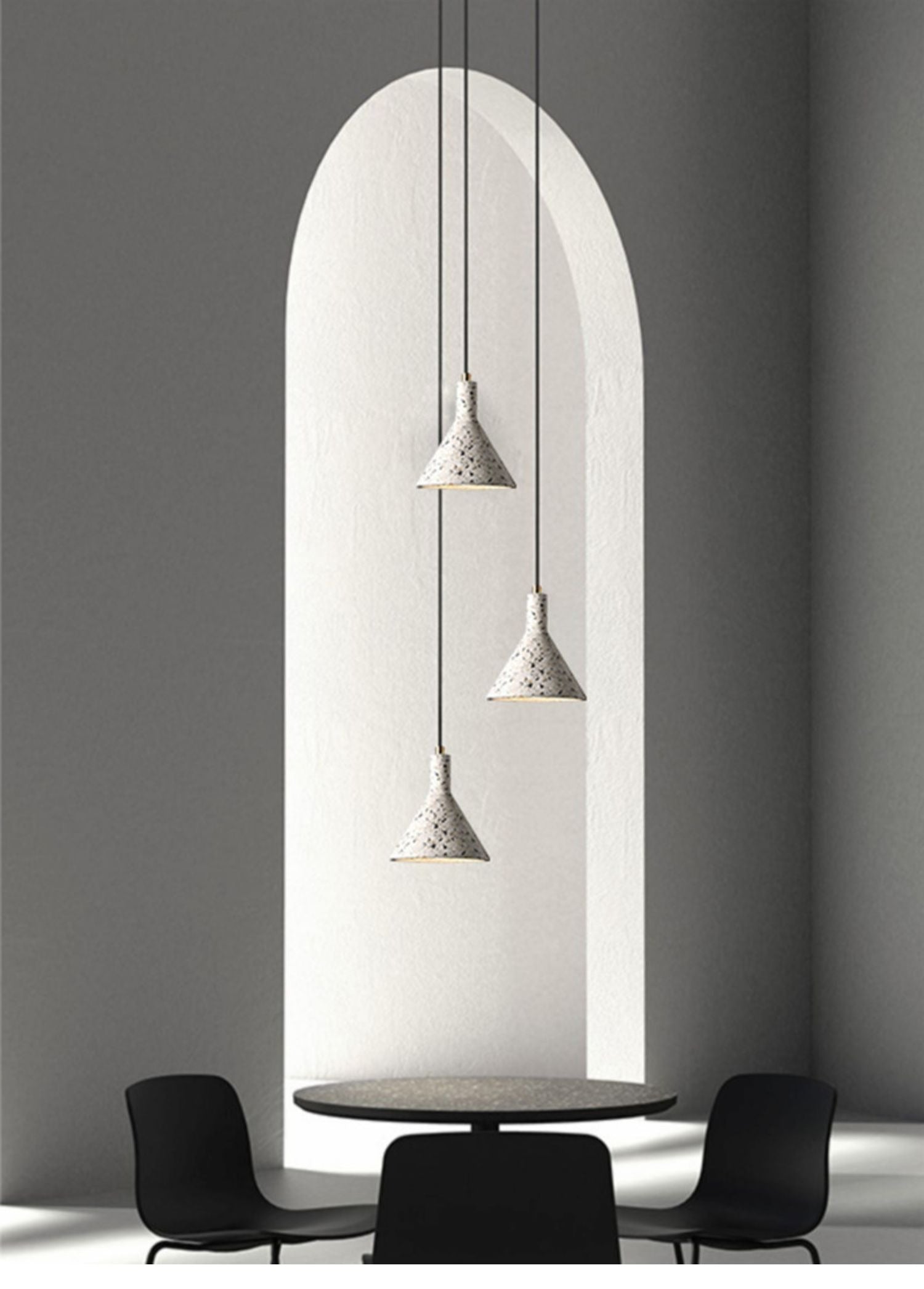 Eslinna Funnel Terrazzo Pendant Light