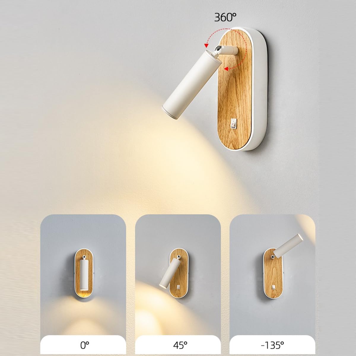 Asketull Adjustable Wood Grain Wall lamp