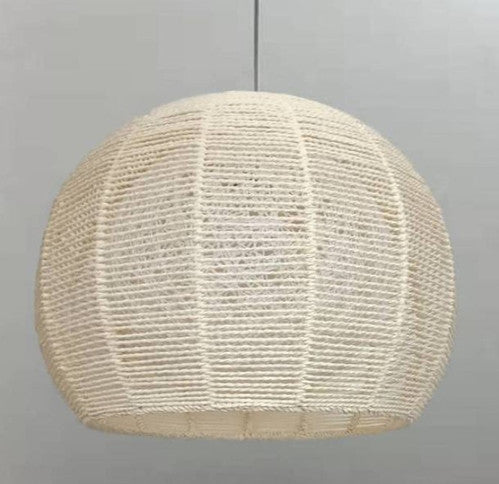 LED Handmade Hemp Rope Metal Pendant Light