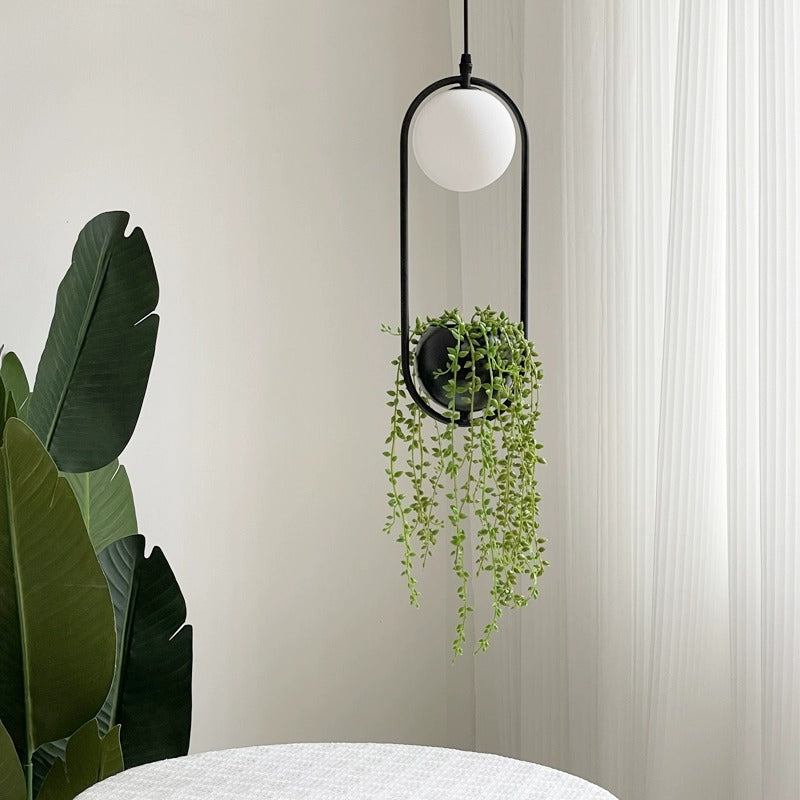 Plantsuppar Oval Ring Plant Pot Pendant Light