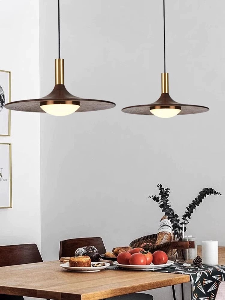 Kipstarri Wooden Plate Pendant Light