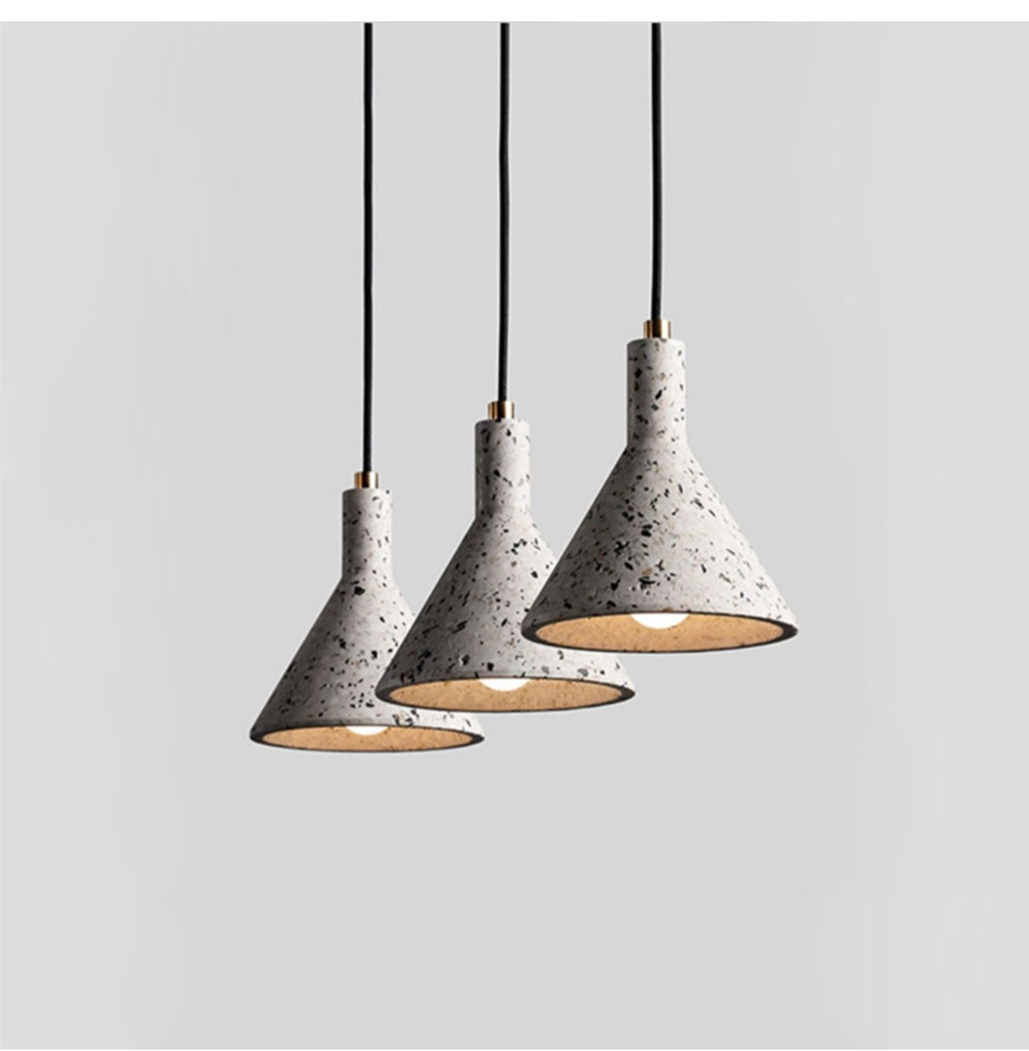 Eslinna Funnel Terrazzo Pendant Light