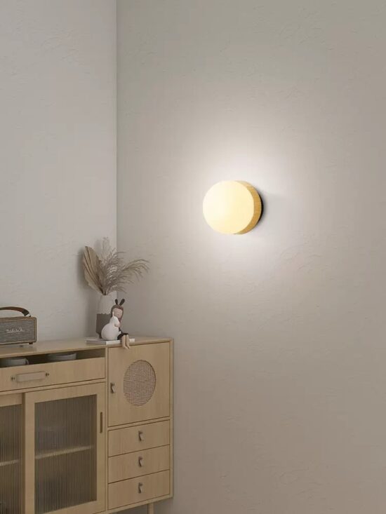 Ingvild Round Frosted Globe Wall Lamp