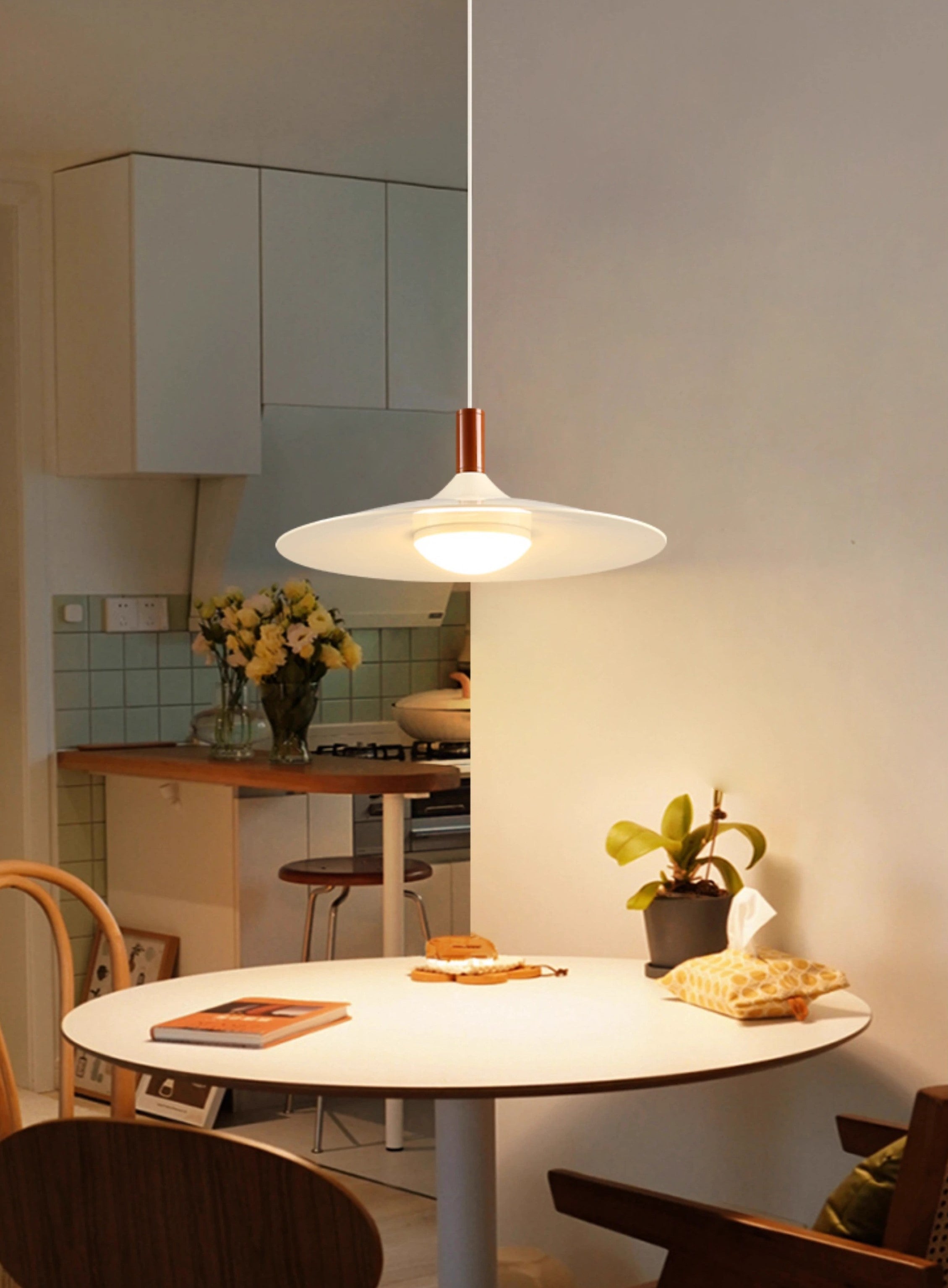 Kipstarri Wooden Plate Pendant Light