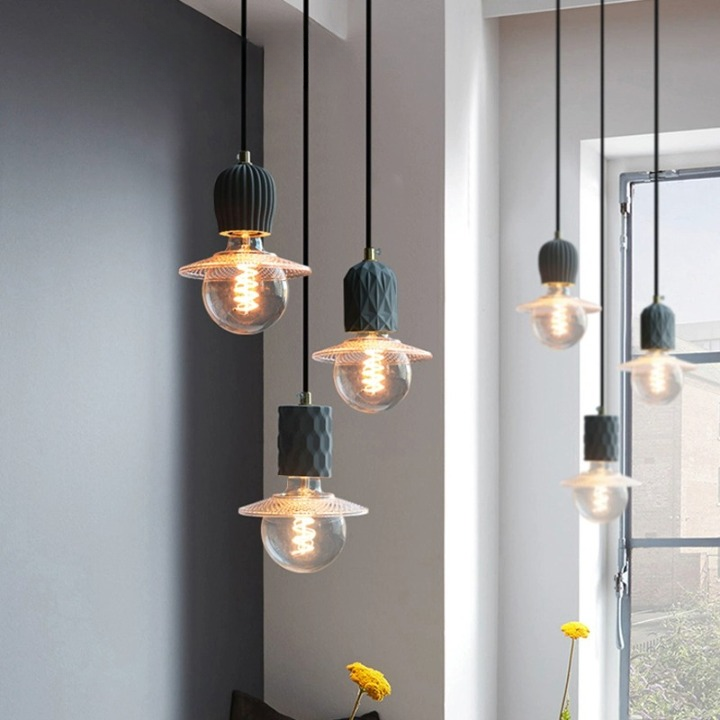 Herlawi Cement Top Pendant Light