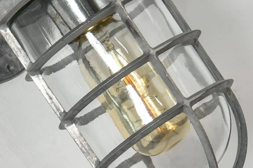 Mariniin Industrial Caged Wall Lamp