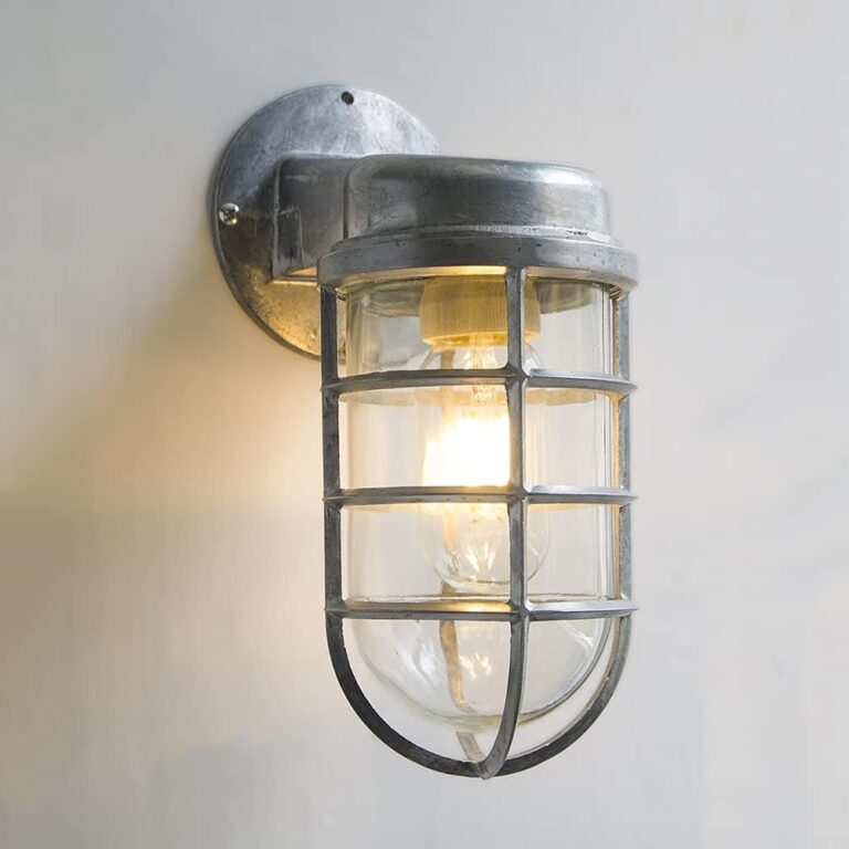 Mariniin Industrial Caged Wall Lamp