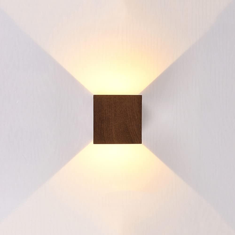 Cabanori Scandinavian Wooden Vibes Cube Wall Lamp