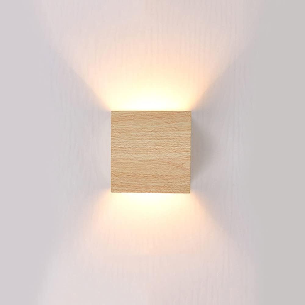 Cabanori Scandinavian Wooden Vibes Cube Wall Lamp