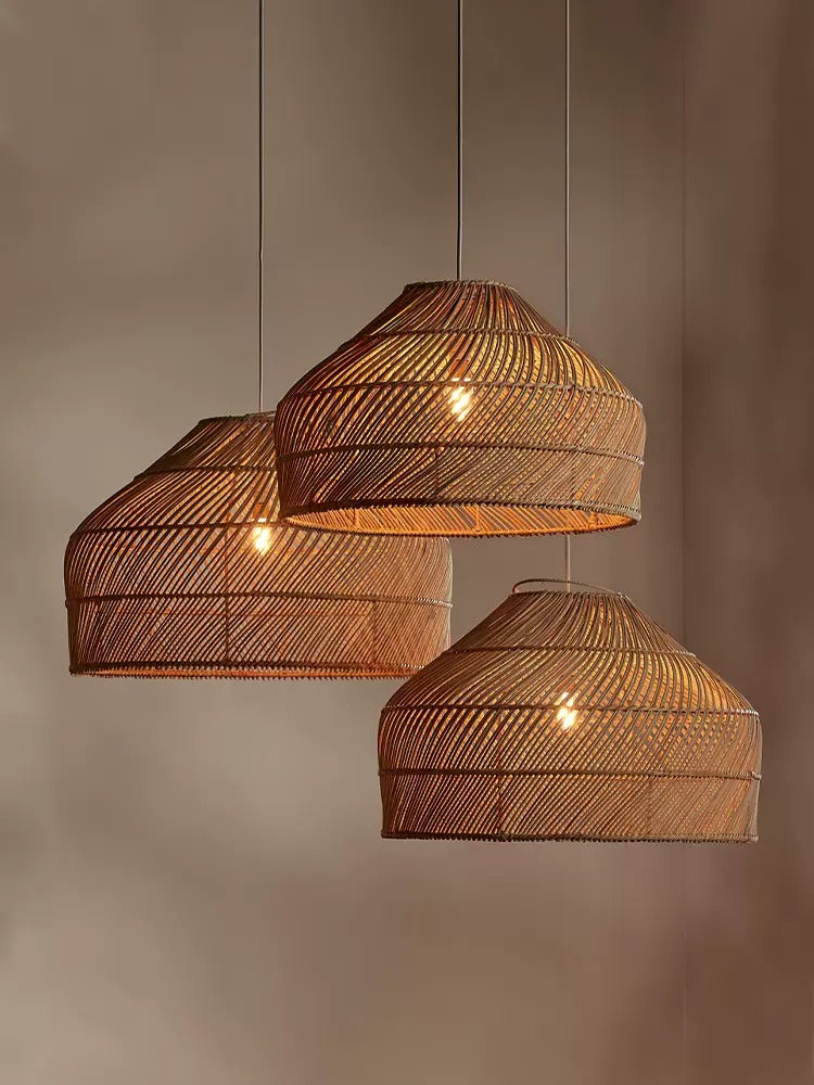 Oswalen Rattan Dome Pendant Lamp