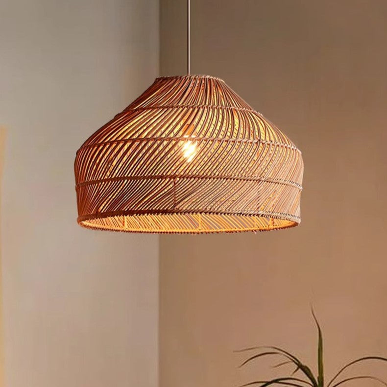 Oswalen Rattan Dome Pendant Lamp