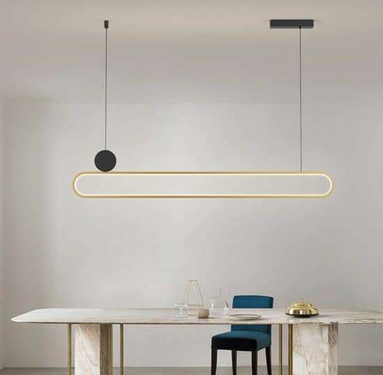 Hwiyursoo Modern Oval Loop Pendant Lamp