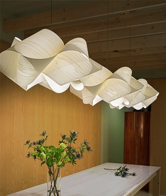 Jonasda Wooden Skin Creative Flower Pendant Lamp