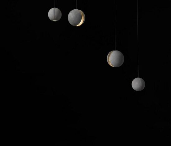 Waydell Modern Industrial Cement Planets Pendant Light