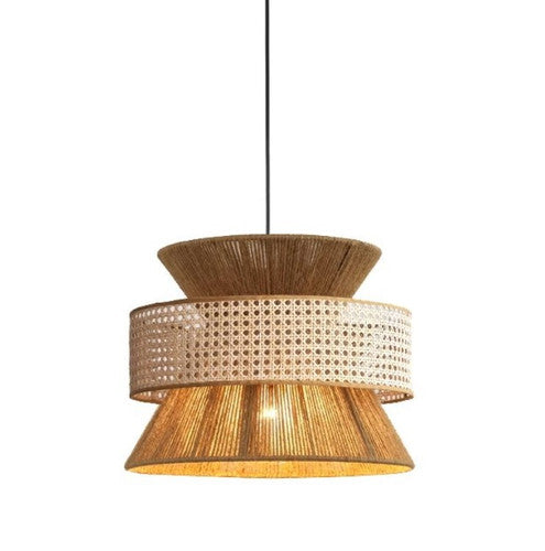 LED Rattan Japanese Style Pendant Light