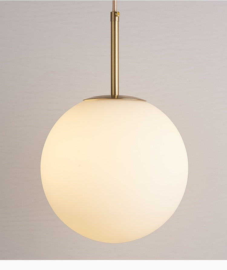 Gasimmo Glass Round Globe Pendant Light