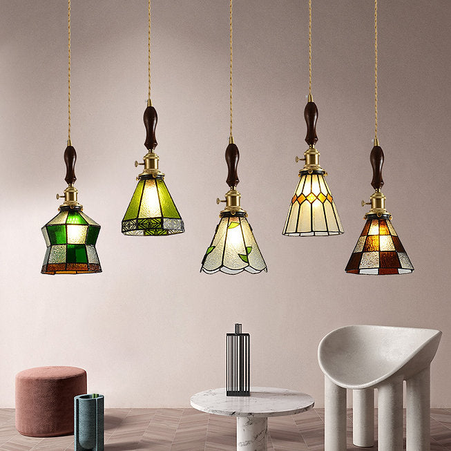 LED Colorful Glass Pendant Light