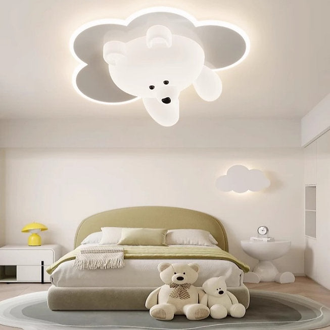 LED Bear Children Room Ceiling Light