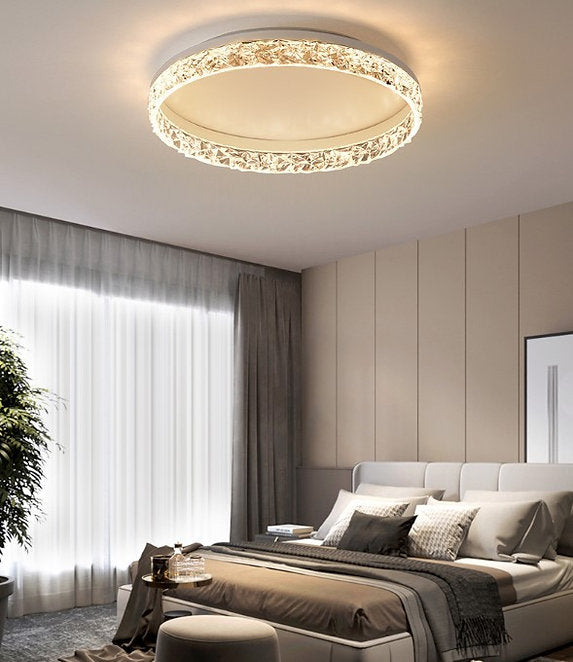 LED Acrylic Aluminum Gold Pendant Ceiling Light