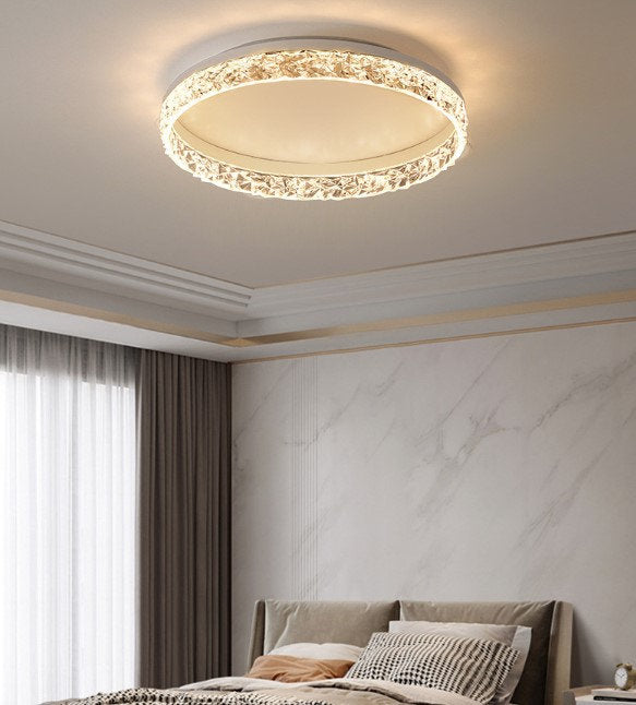 LED Acrylic Aluminum Gold Pendant Ceiling Light