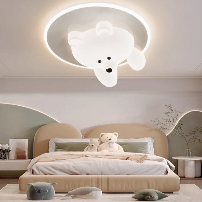 LED Bear Children Room Ceiling Light