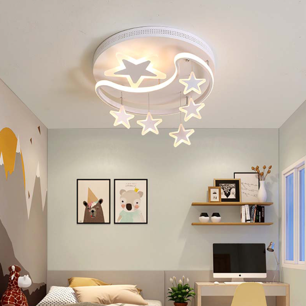 LED New Moon & Stars Design Children Ceiling Light