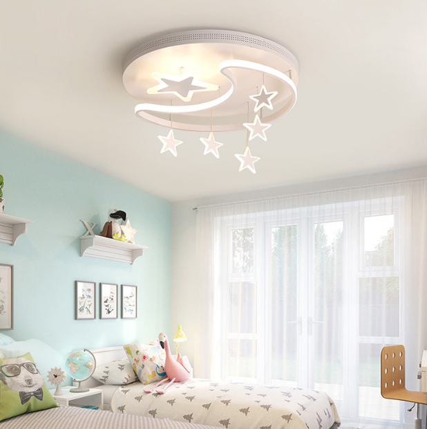 LED New Moon & Stars Design Children Ceiling Light