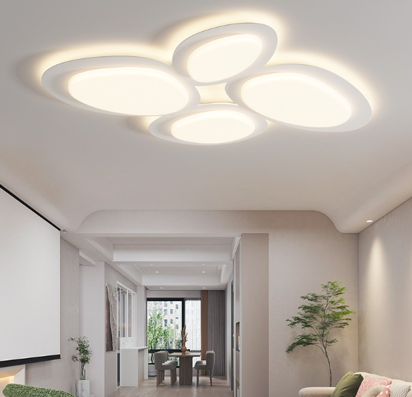 LED Cobblestone Creamy Ceiling Light