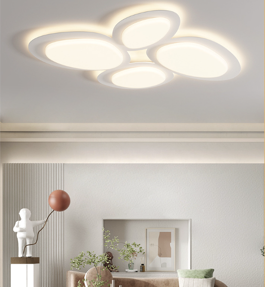 LED Cobblestone Creamy Ceiling Light