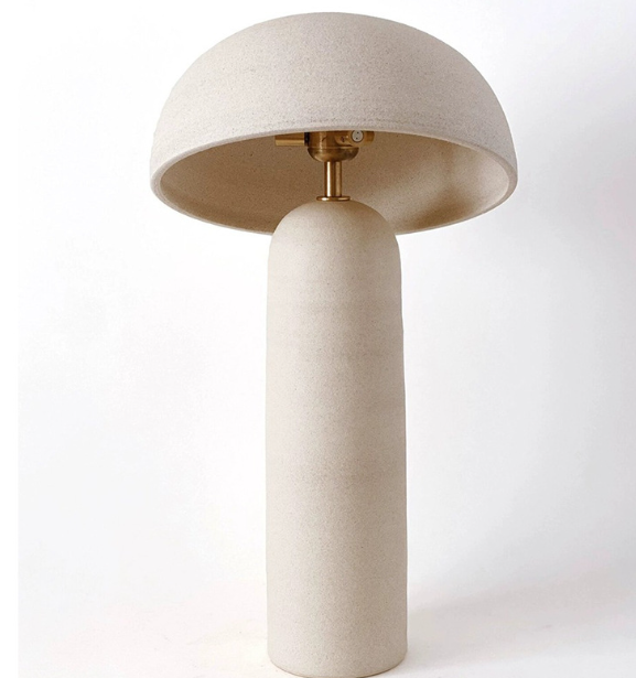 LED Ceramic Mushroom Table Lamp