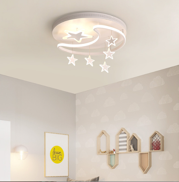 LED New Moon & Stars Design Children Ceiling Light