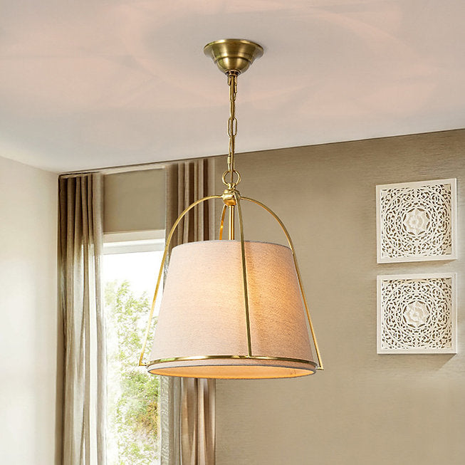 American Country Style Cloth Pendant Light