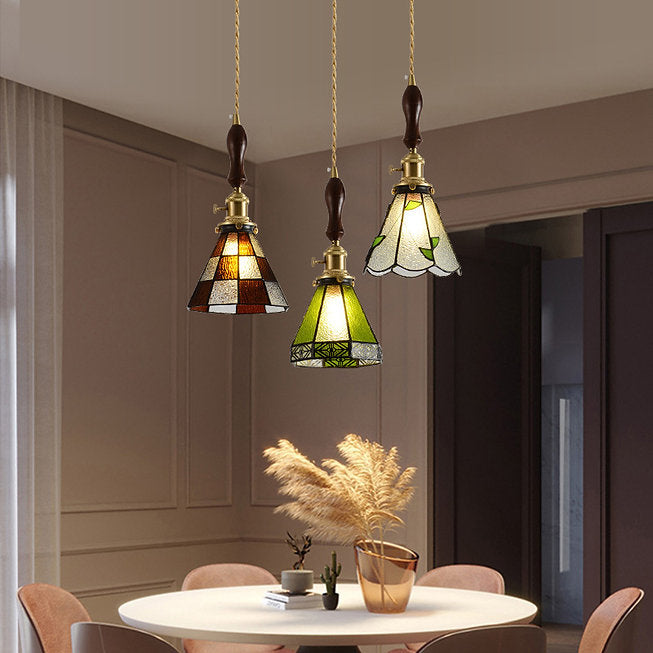 LED Colorful Glass Pendant Light