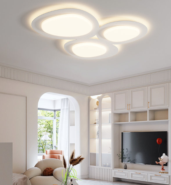 LED Cobblestone Creamy Ceiling Light