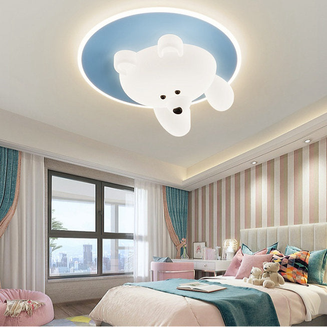 LED Bear Children Room Ceiling Light