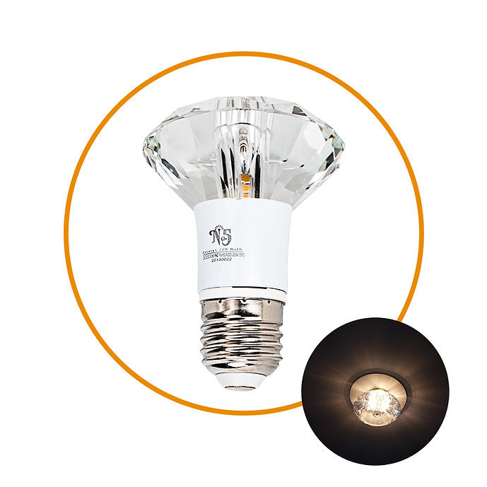 LED Crystal E27/E14 Round Design Light Bulb