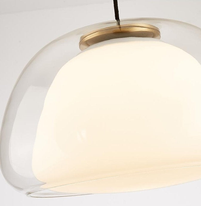 LED Jelly Milky Glass Pendant Light