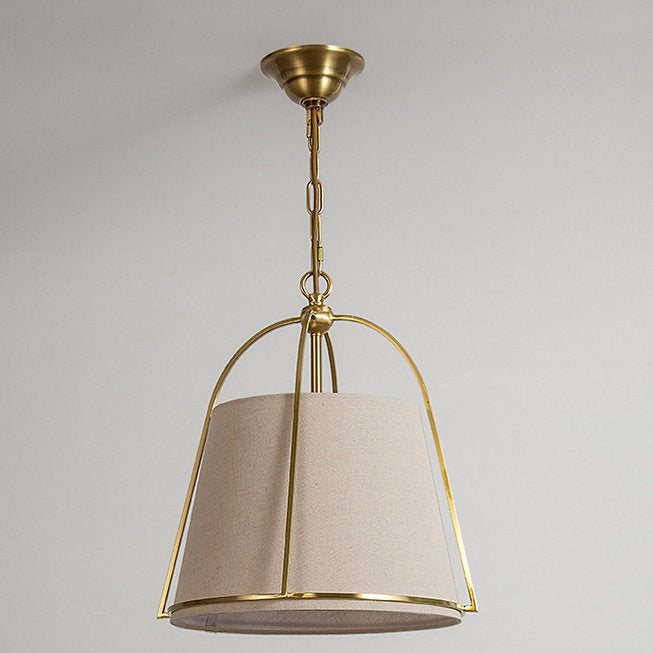 American Country Style Cloth Pendant Light