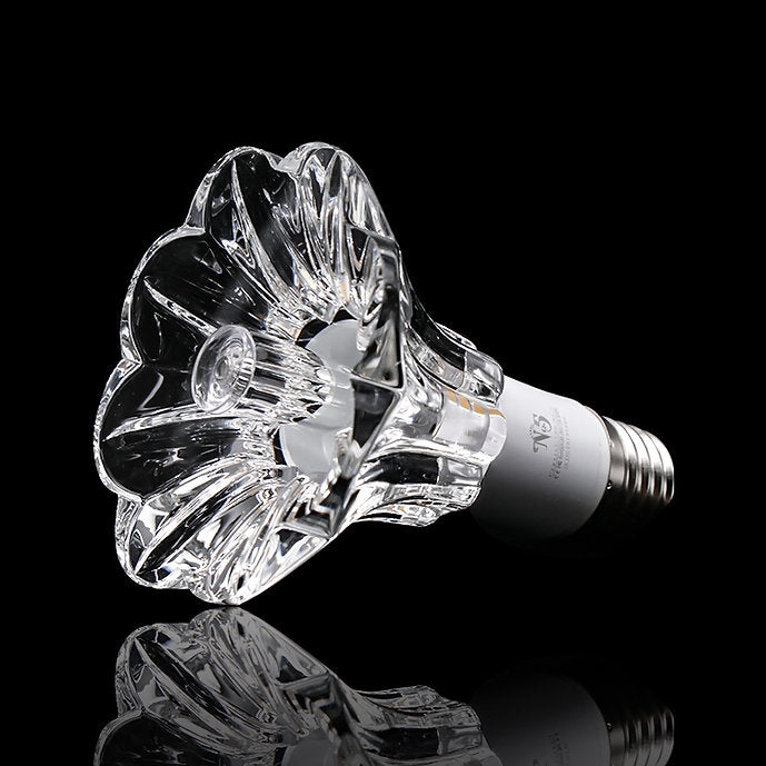 LED Crystal E27/E14 Trumpet Flower Design Light Bulb