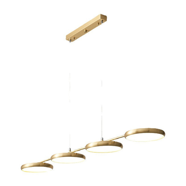 LED Modern Brass Body Multi-Pendant Light