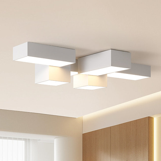 LED Geometry Cube Ceiling Light