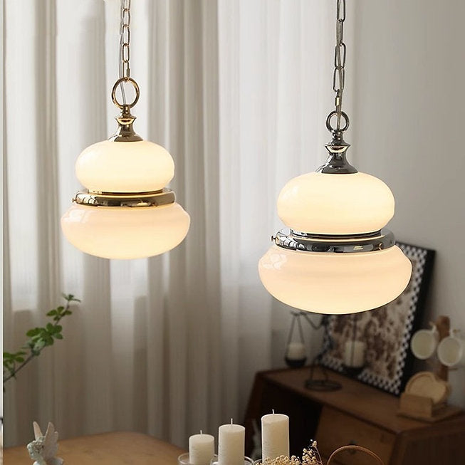 LED Gourd Glass Pendant Light