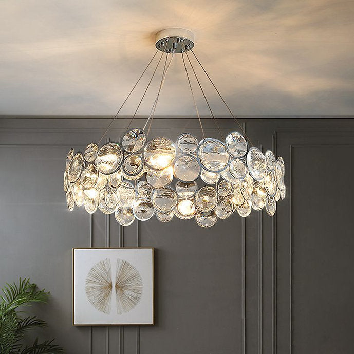 LED Bubble Mirror Round Pendant Light