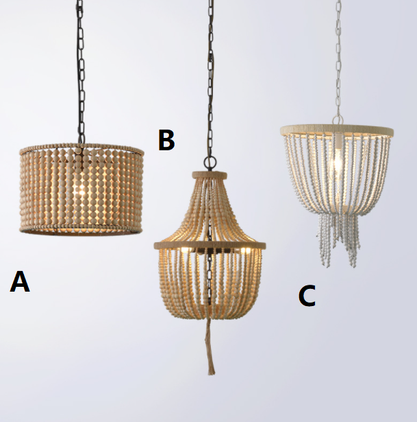 LED American Country Style Simple Pendant Light