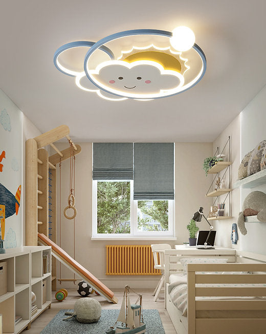 LED Sun Cloud Design Children Light