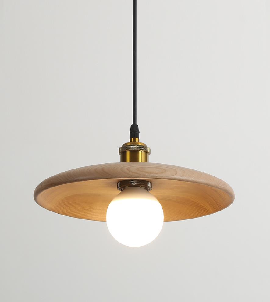 LED North-European Classic Wood Pendant Light